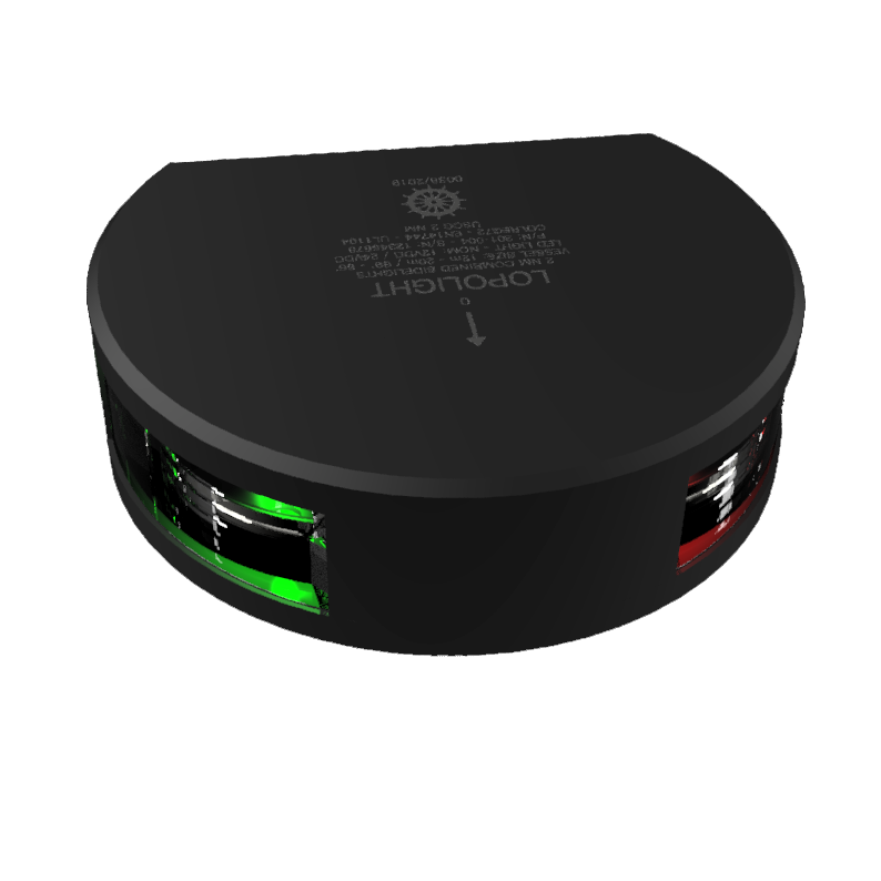 2nm Combined Sidelights, black anodized